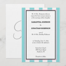 Monogram Seafoam Blau Rosa Weiß Cabana Streifen