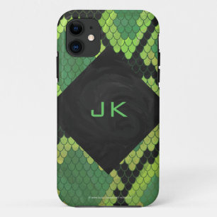 Monogram Snake Green und Black iPhone 11 Hülle