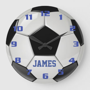 Monogram Soccer Große Wanduhr