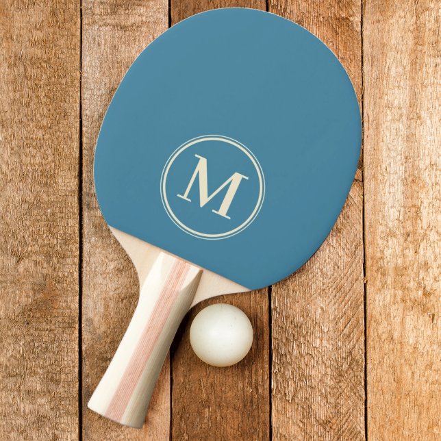 Monogram Solid Deep Aqua Color Tischtennis Schläger (Von Creator hochgeladen)