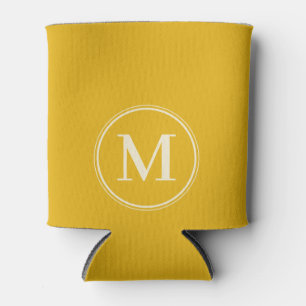 Monogram Solid Warm Sonnenblume Farbe Dosenkühler