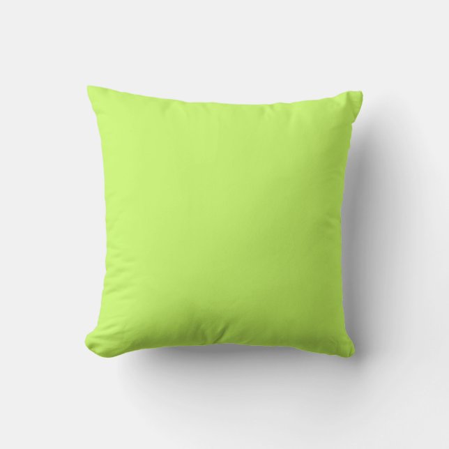 MONOGRAM solide doux pastel vert coussin (Recto)