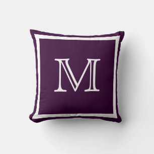 MONOGRAM Solide Violet Douce coussin simple de rai