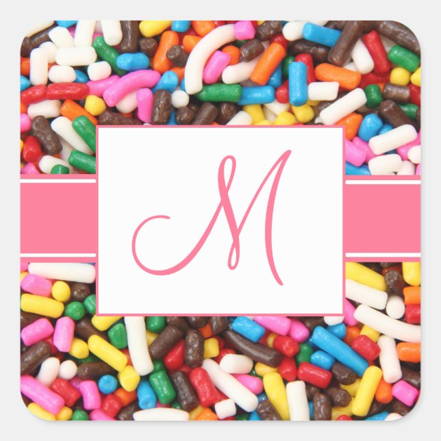Monogram Sprinkler Stickers (Vorderseite)