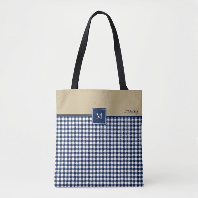 Monogram Square Pattern Toe Bag Tasche (Vorderseite)