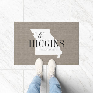 Monogram Staat Doormat der Familie Missouri Fußmatte