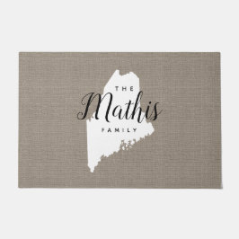 Monogram-Staat-Doormat der Maine-Familie Fußmatte