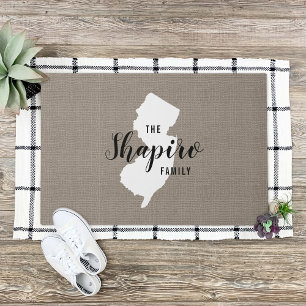 Monogram Staat Doormat der New Jersey-Familie Fußmatte