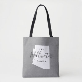 Monogram Staat Tote Bag der Familie Arizona Tasche