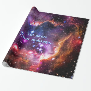 Monogram Starry Wingtip von Small Magellanic Cloud Geschenkpapier