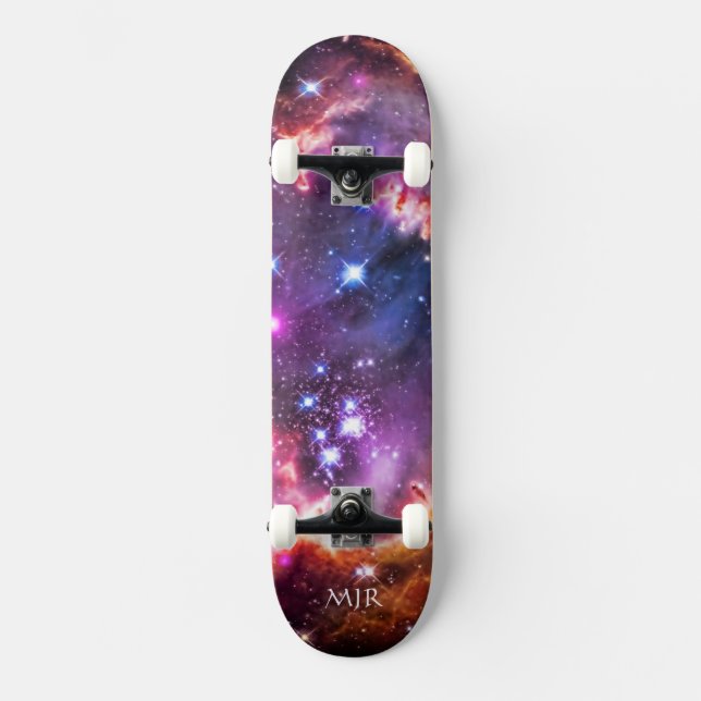 Monogram Starry Wingtip von Small Magellanic Cloud Skateboard (Vorderseite)