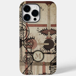 Monogram Steam Punk Gear Personalisierte iPhone Ca Case-Mate iPhone Hülle