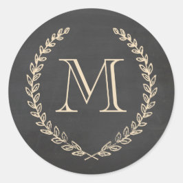 Monogram Sticker für Chalkboard-Stile