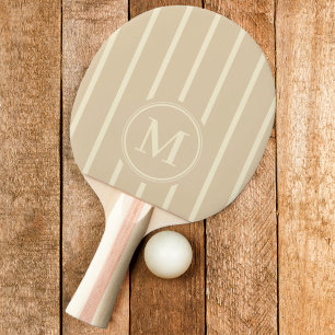Monogram Streifen Sanddünen-Farbe Tischtennis Schläger