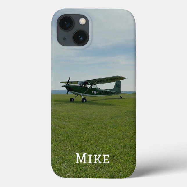 Monogram Stylish Airplane Foto, Aviation Case-Mate iPhone Hülle (Rückseite)