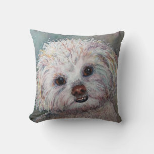 MONOGRAM SWEET WHITE MALTESE YORKIE MIX KISSEN