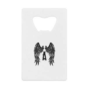 Monogram Tattoo Angel Wing Geldbeutel Flaschenöffner