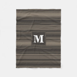 Monogram Taupe Fleecedecke