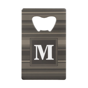Monogram Taupe Geldkarten Flaschenöffner