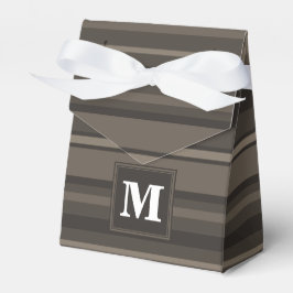 Monogram Taupe Geschenkschachtel