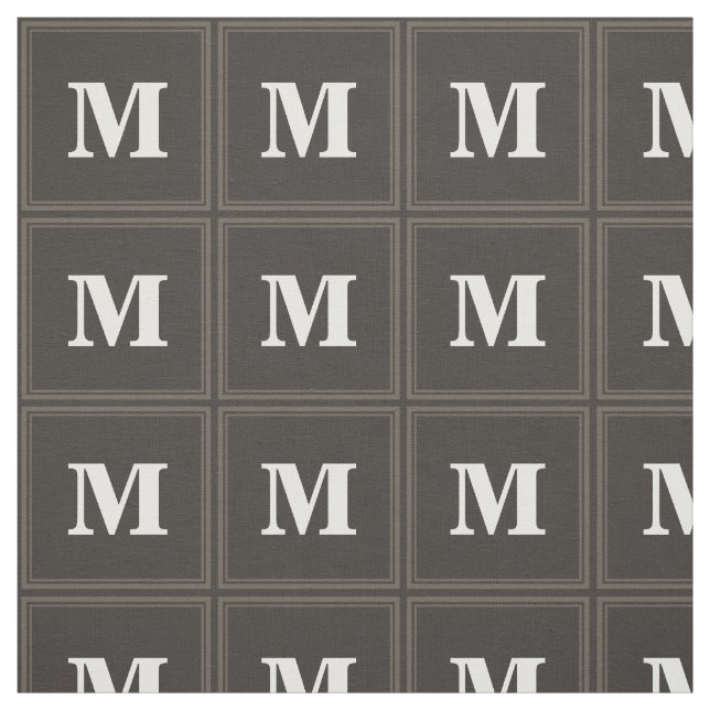 Monogram Taupe Stoff (Muster)