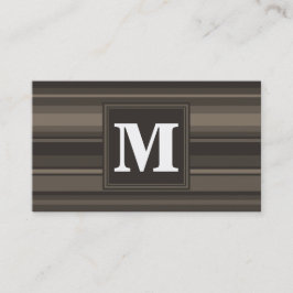 Monogram Taupe Visitenkarte