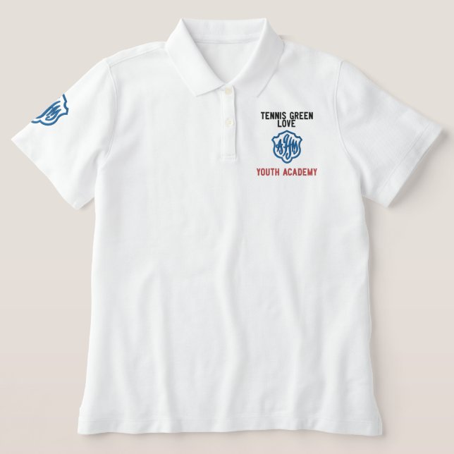 Monogram Tennis Academy Player Blue LOGO (Design Vorderseite)