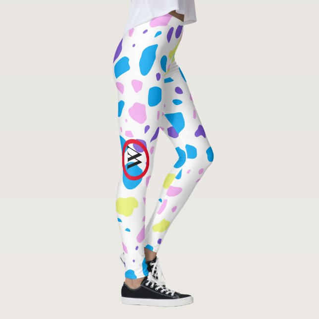 MONOGRAM TERRAZZO-PATTER MULTICOLOR LEGGINGS (Rechts)