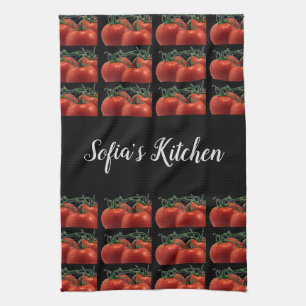 Monogram Tomato Motif serviette de cuisine