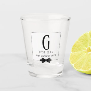 Monogram TRAUZEUGE Trauzeugen Trauzeuge Schwarze K Schnapsglas