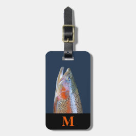 Monogram Travel Gray Orange River Trout Head Gepäckanhänger