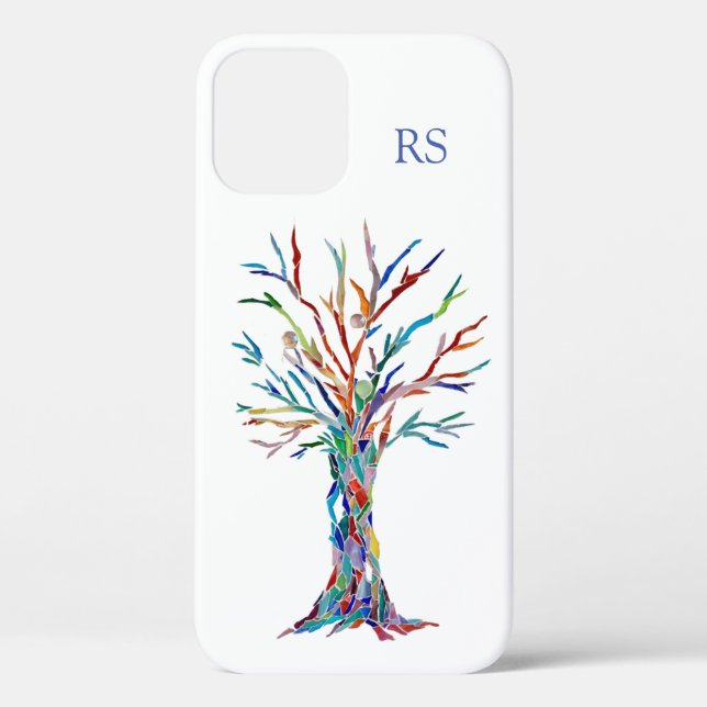 Monogram Tree of Life Case-Mate iPhone Hülle (Rückseite)