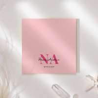 Monogram Trendy Aesthetic Hot Pink Personalisiert