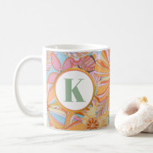 Monogram Trippy Nostalgic Floral Mood