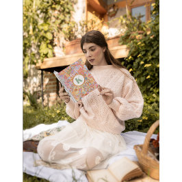 Monogram Trippy Nostalgic Floral Mood Notizblock