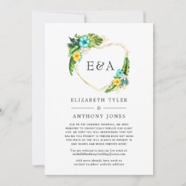 Monogram Tropical Summer Beach Reduced Guest List Ankündigung