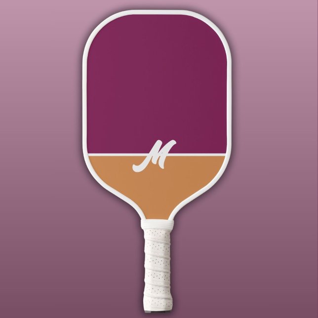 Monogram Two Tone Berry & Cinnamon mit White Pickleball Schläger (Von Creator hochgeladen)
