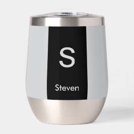 Monogram Two Tone Moderne Schwarz und Grau