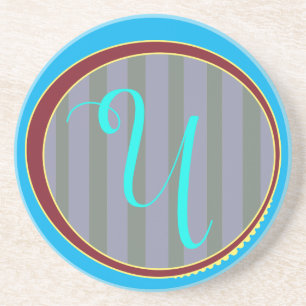 Monogram U Sandstone Untersetzer