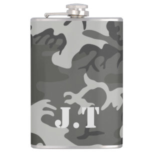 Monogram Urban-Tarnmuster Flachmann