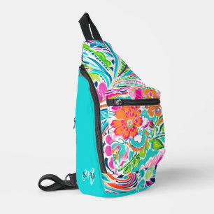 Monogram Ursprünglicher tropischer botanischer Str Crossbody Bag