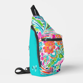 Monogram Ursprünglicher tropischer botanischer Str Crossbody Bag