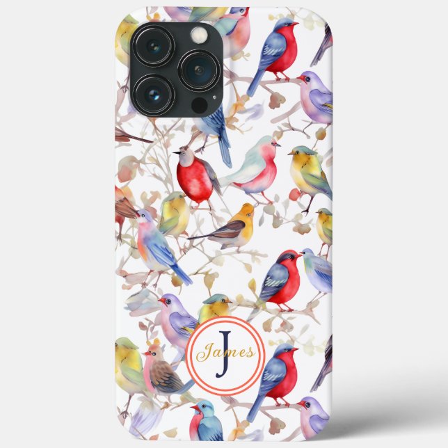 Monogram Verzauberung Wasserfarbenmuster Case-Mate iPhone Hülle (Rückseite)
