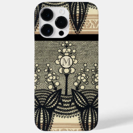 Monogram Vintag Art Nouveau Floral Muster iPhone Case-Mate iPhone Hülle