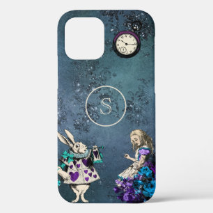 Monogram Vintag Dark Blue Alice im Wunderland Case-Mate iPhone Hülle