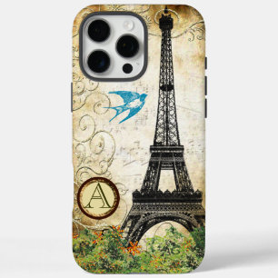 Monogram Vintage Bird Eiffelturm title_seo2