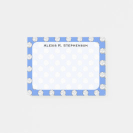 Monogram Volleyball Balls Cornflower Blue Post-it Klebezettel