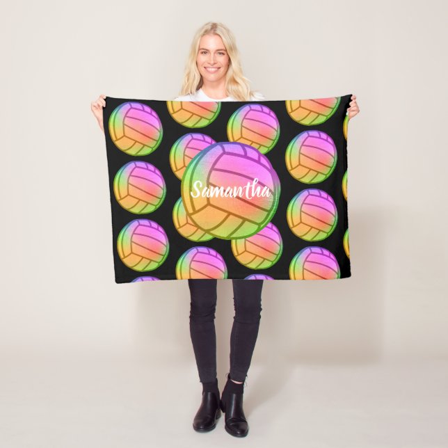 Monogram Volleyball Fleecedecke (Beispiel)