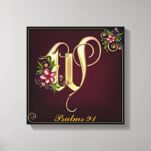 Monogram W Premium Wrapped Canvas (Gloss) Leinwanddruck