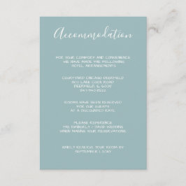 Monogram Wappen Gold Blue Begleitkarte